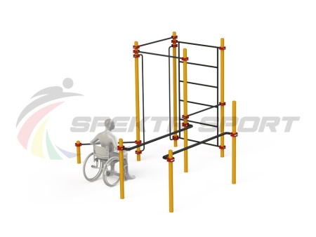 Купить Спортивный комплекс для инвалидов-колясочников WRK-D18_76mm в Москве 