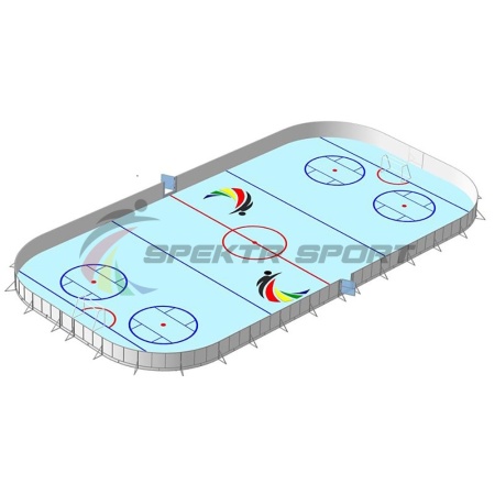 Купить Хоккейная коробка, борта фанера 12 мм, 40х20 в Москве 